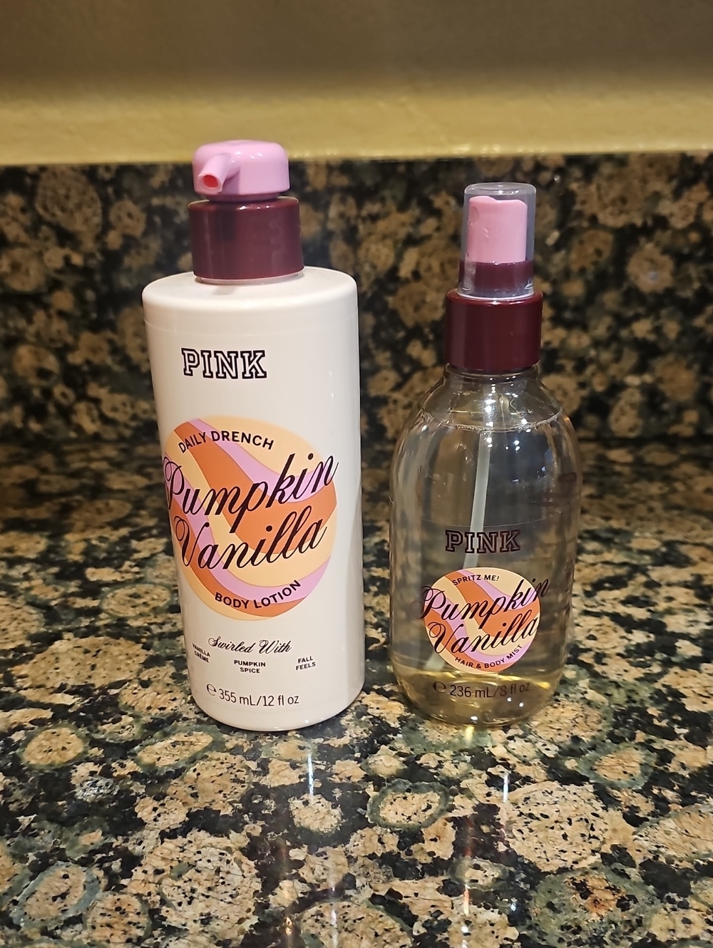 PINK Victoria's Secret Pumpkin Vanilla Fragrance Bundle